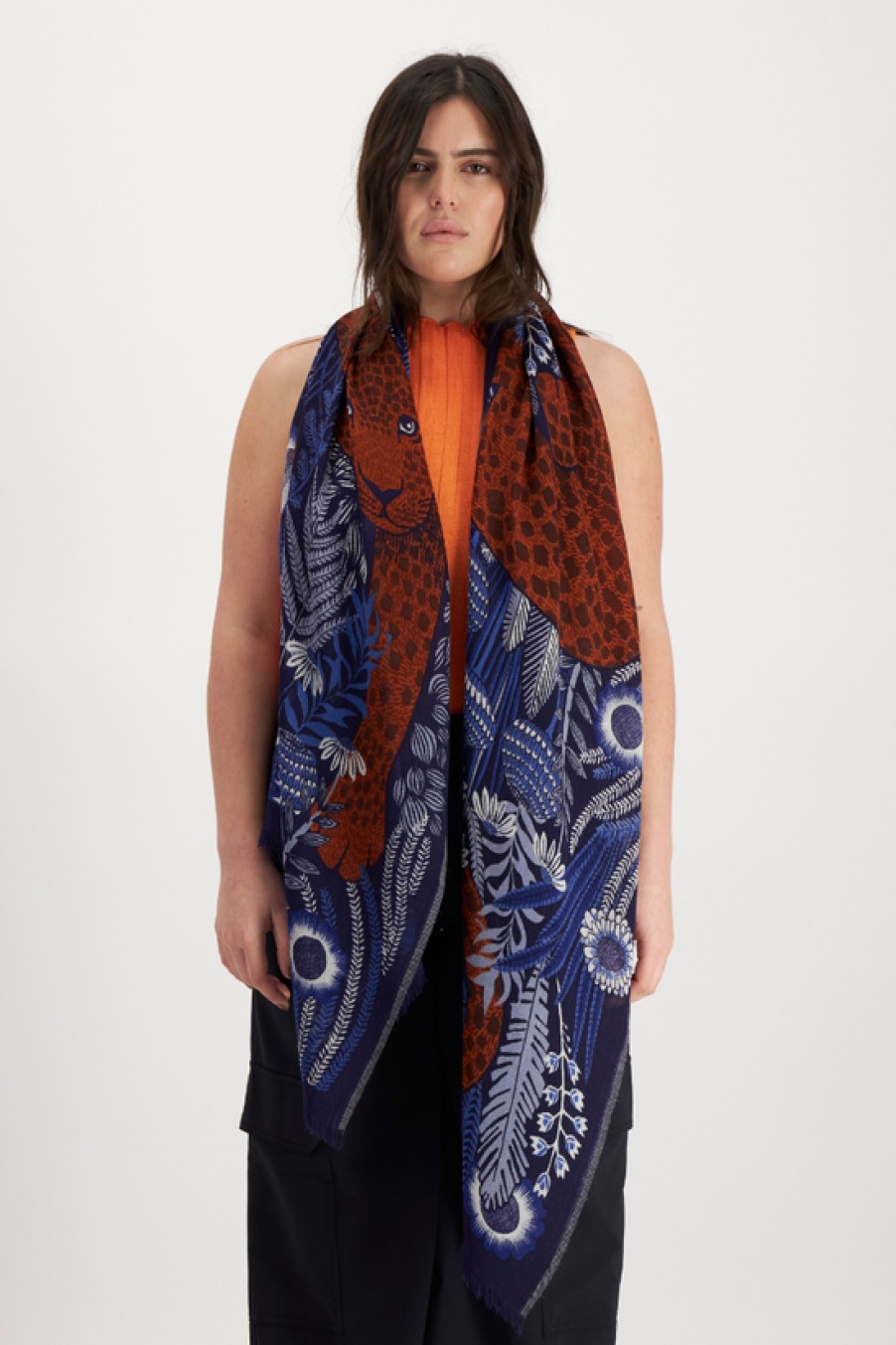 Accessories Inoui Editions | Inoui Editions, Rousseau 70 Scarf- Blue