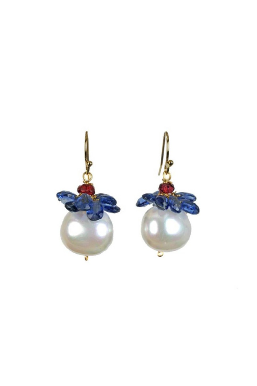 Jewelry Sissy Yates Designs | Sissy Yates Designs, Delray Pearl Earrings- Blue Kyanite