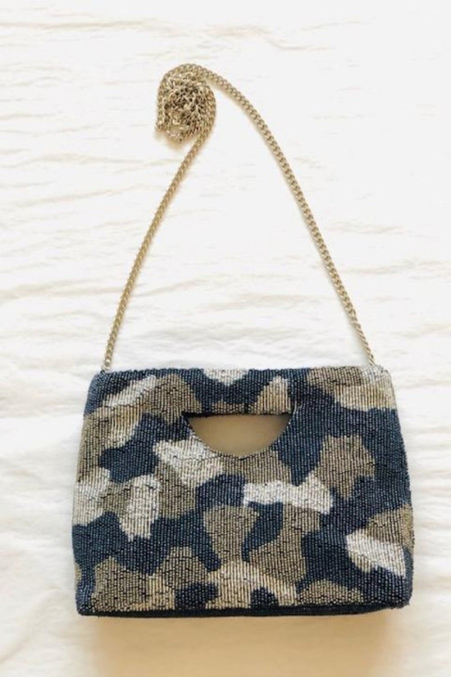 Accessories Tiana | Tiana, Beaded Camo Clutch