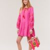 Clothing Benaras | Benaras, Morning Glory Santorini Dress- Fuchsia Red