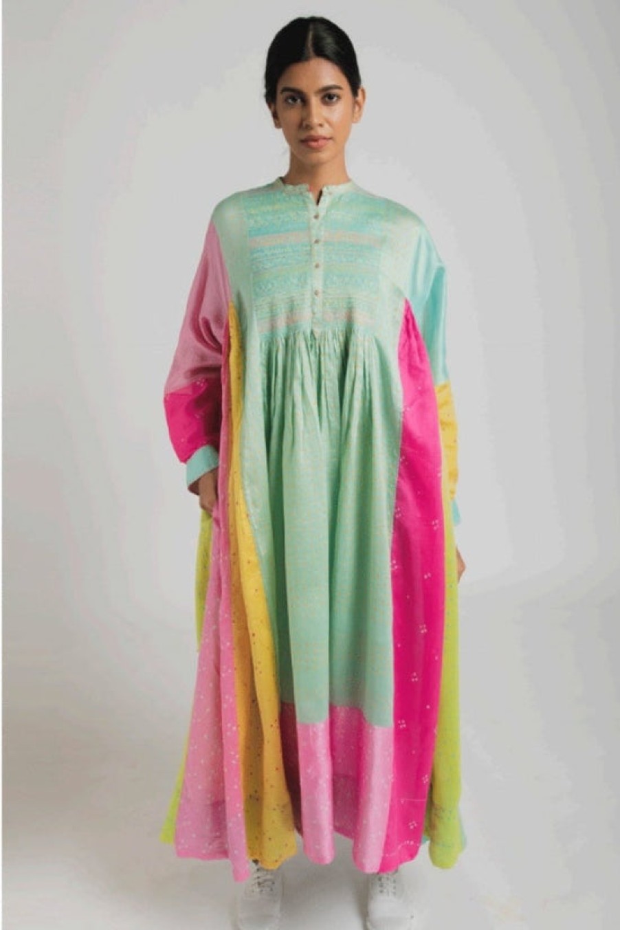 Clothing Injiri | Injiri, Utsav Muslin Dress Teal