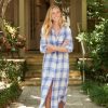 Clothing Frank u0026 Eileen | Frank & Eileen, Rory Long Dress- Blue/Yellow Plaid