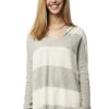 Clothing Snapdragon Designs | Cashmere Oversized Striped Hoodie