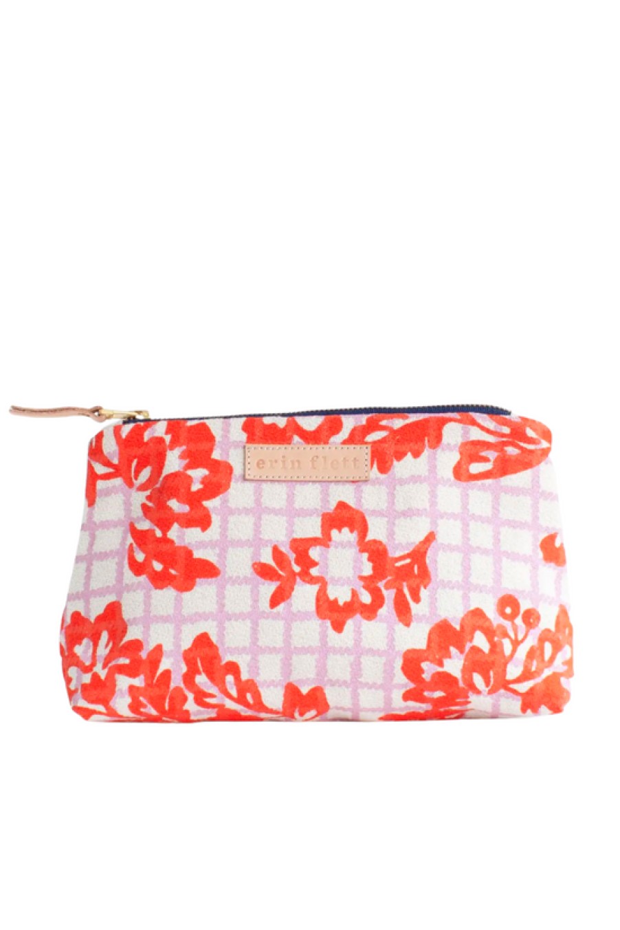 Accessories Erin Flett | Erin Flett, Anthro Orange And Lila Betty Makeup Zipper Bag